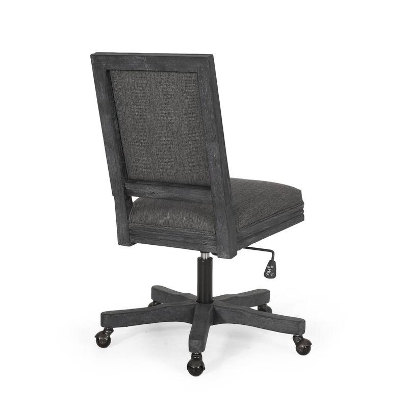 Sandine Upholstered Swivel Office Chair by Christopher Knight Home