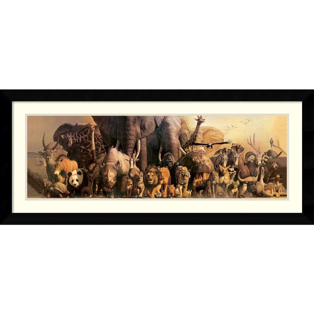 Framed Art Print 'Noah's Ark' by Haruko Takino 43 x 19-inch