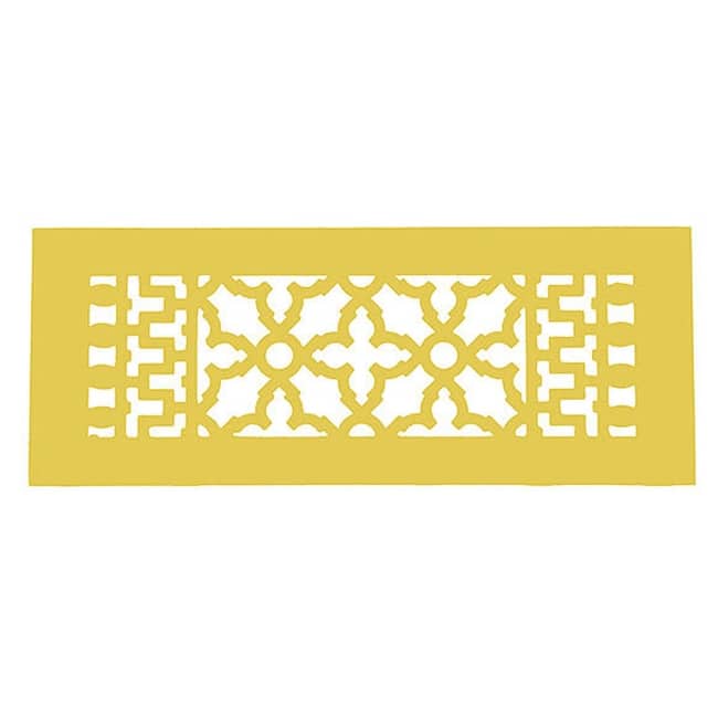 Reggio Registers Scroll Series 4" x 12" Floor Grille without Mounting