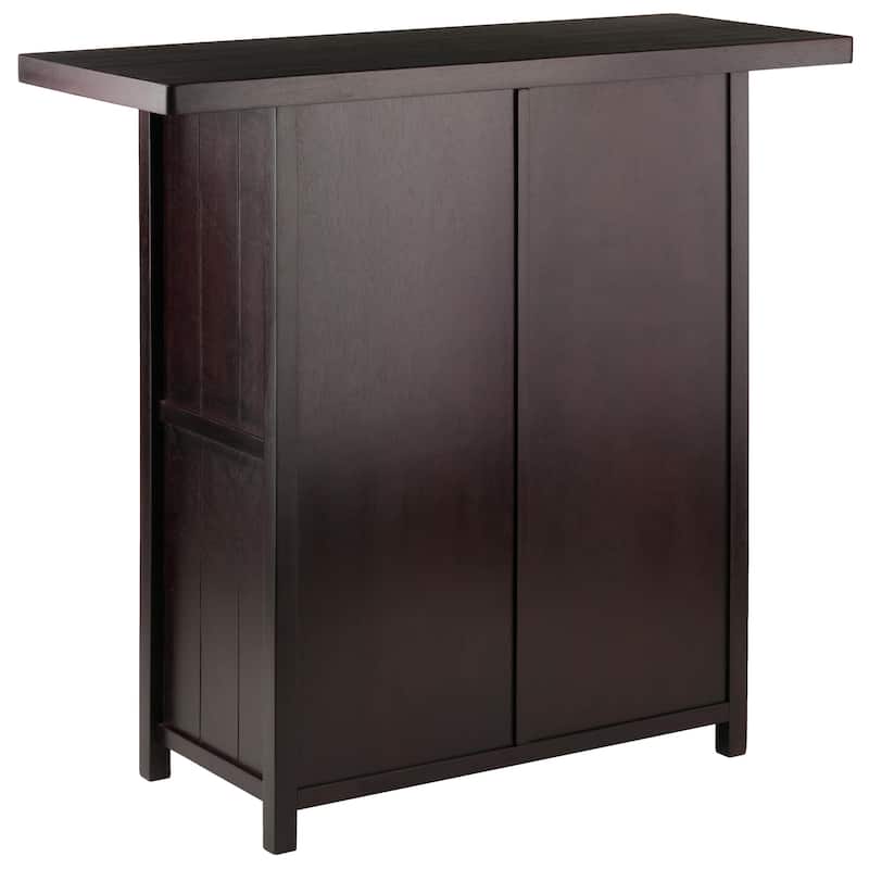 Macon Wine Bar, Espresso - 40 x 15.59 x 37.8 inches
