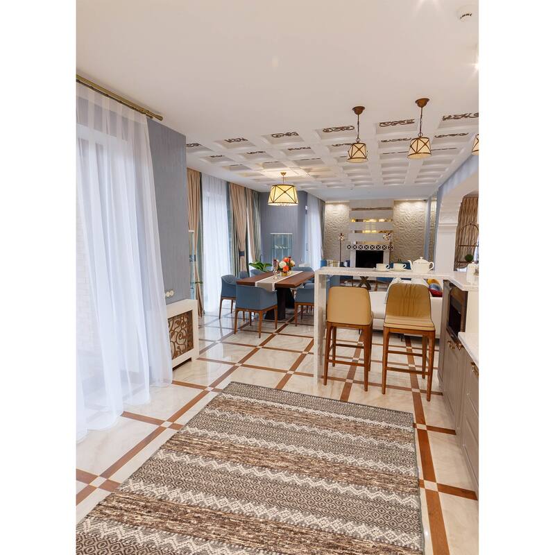 Sienna Taupe Rug 5'2" x 8'4" - 5'2 x 8'4