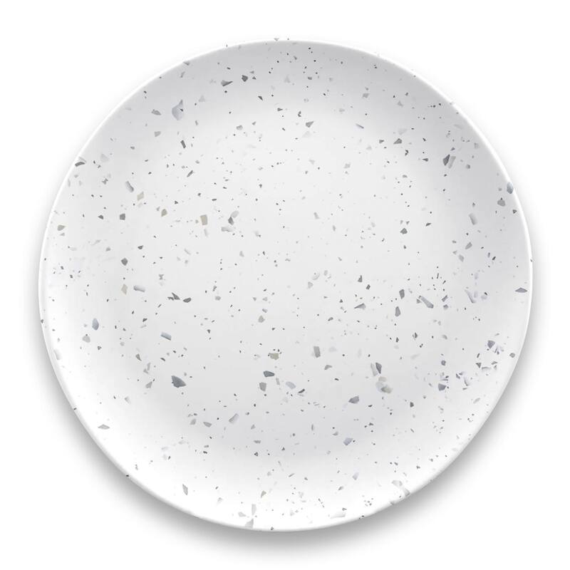 Abode Homewares by TarHong Terrazzo Dinner Plate, 10.5 x 0.8", Set of 6
