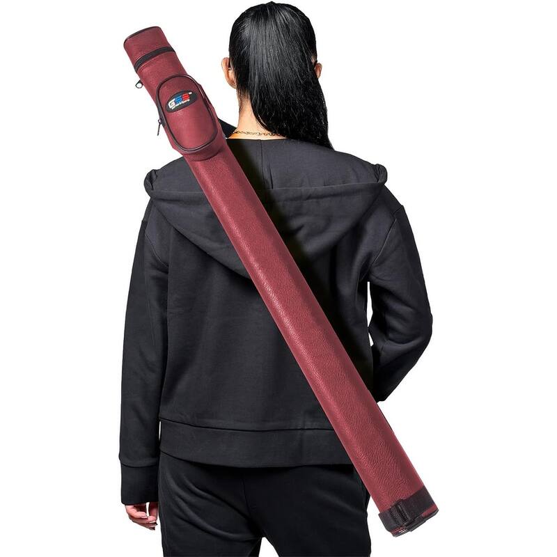 GSE™ 1x1 Hard Billiard Pool Cue Stick Carrying Case, Billiard Cue Case Holds 1 Butts/1 Shafts (5 Colors)