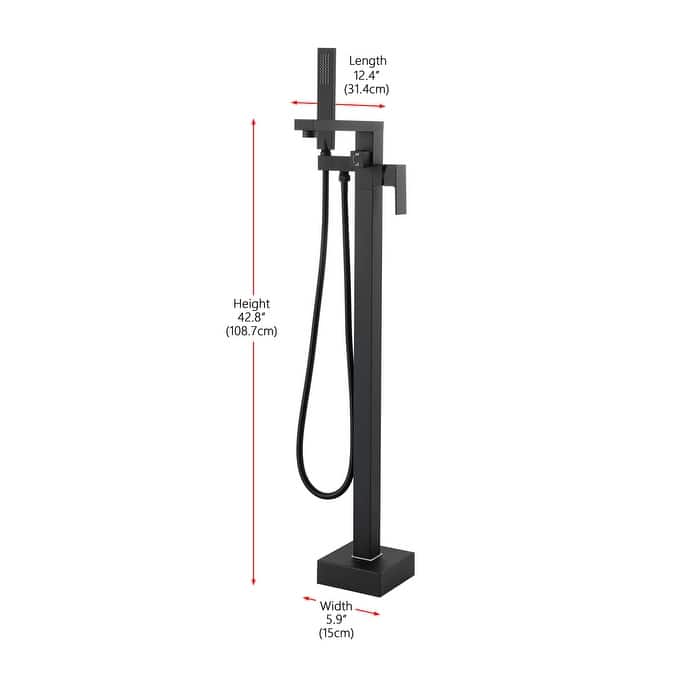 Elegant Lighting FAT-8002 Henry Floor Mounted Clawfoot Tub Filler with