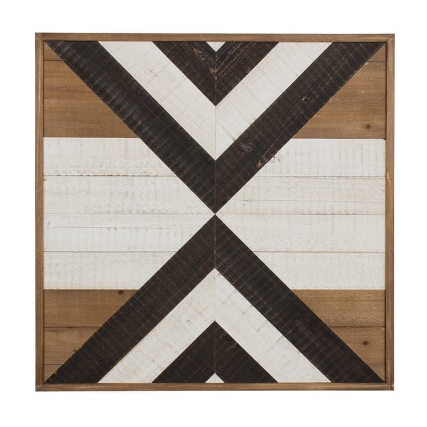 slide 2 of 4, Kate and Laurel Baralt Shiplap Rustic Wood Plank Art 24 x 24