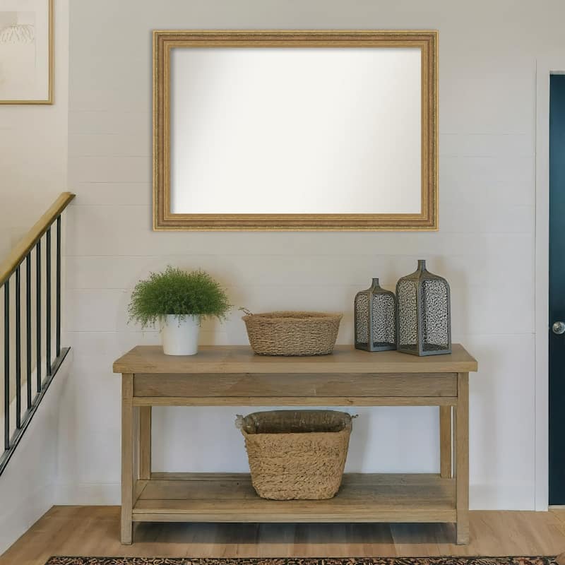 Elliot Gold Non-Beveled Framed Wall Mirror - Elliot Gold