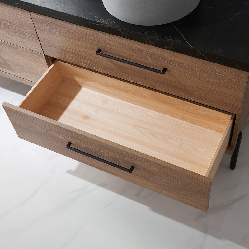Trento Bath Vanity with Sintered Stone Top with Concrete Sink (C)