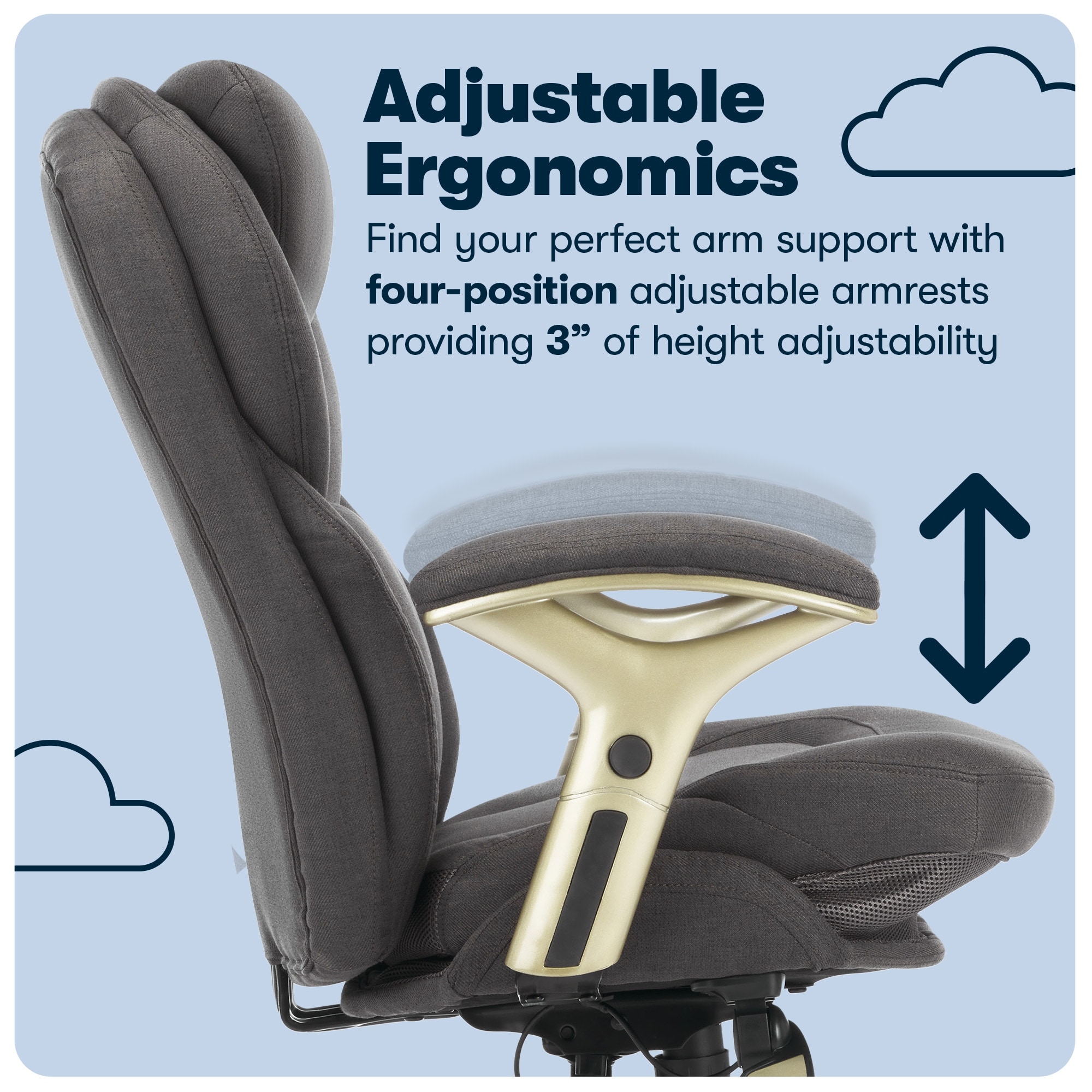 Serta ergonomic executive 2025 office chair motion technology