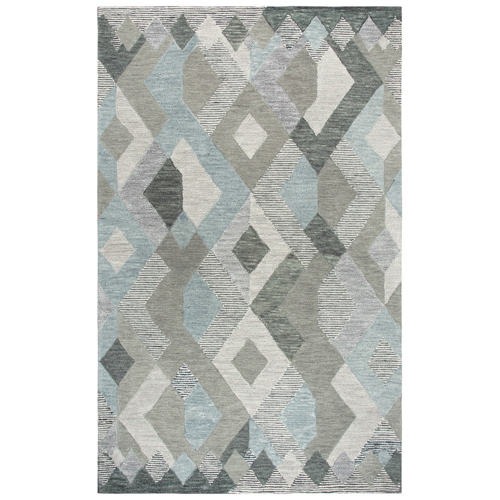 Alora Decor Geneva Geometric Hand-tufted Wool Rug