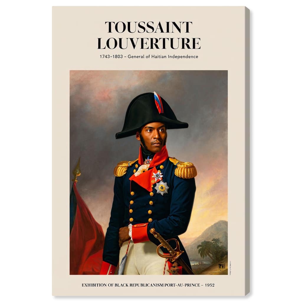 Toussant Louverture Canvas by Art Remedy, Gallery Wrapped