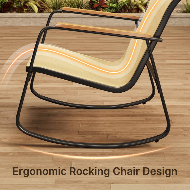 4-Piece Outdoor Patio Furniture Set, All Weather-Resistant Textile Fabric Outdoor Conversation Set