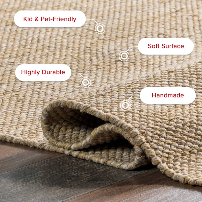 Nuloom Alessi Solid Farmhouse Cotton Area Rug