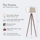 preview thumbnail 5 of 25, Brightech Emma 61 in. Mid-Century Modern LED Super Bright Floor Lamp with Beige Fabric Drum Shade