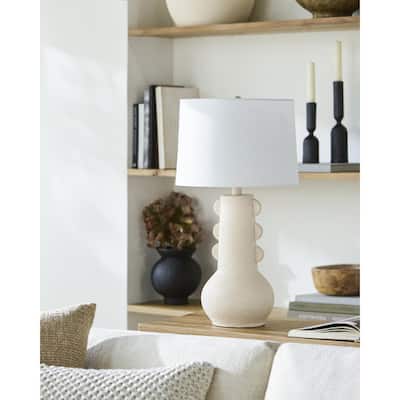 Livabliss Callander Rustic Accent Table Lamp - 25"H x 13"W x 13"D
