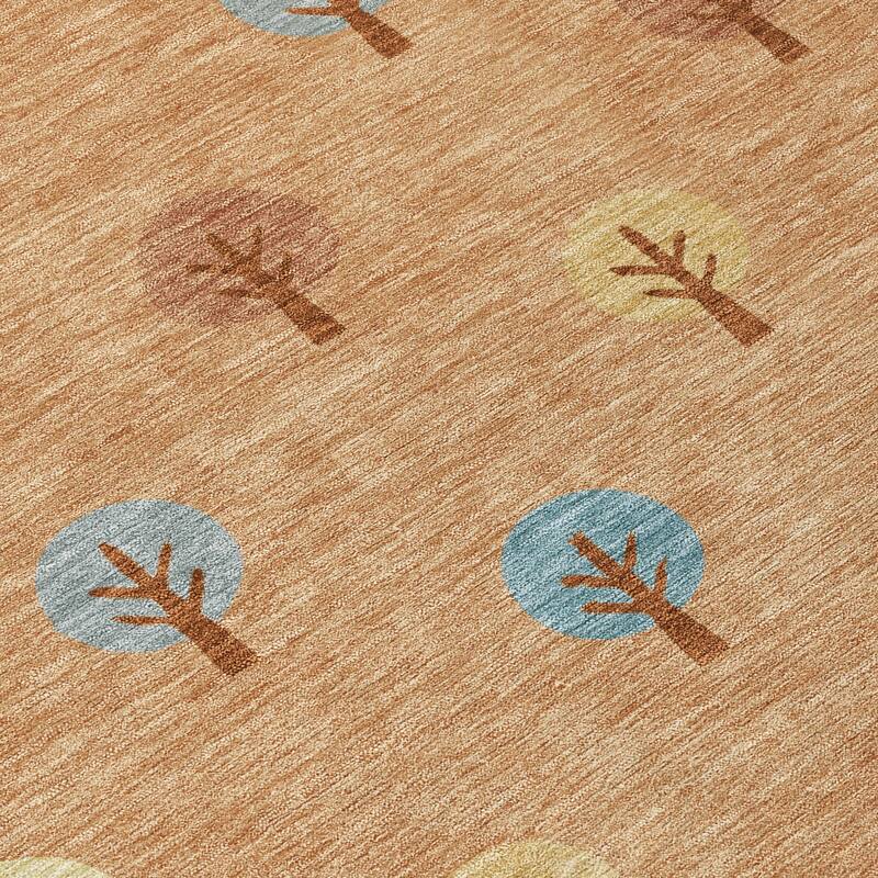 Machine Washable Indoor/ Outdoor Modern Mulvane Chantille Rug