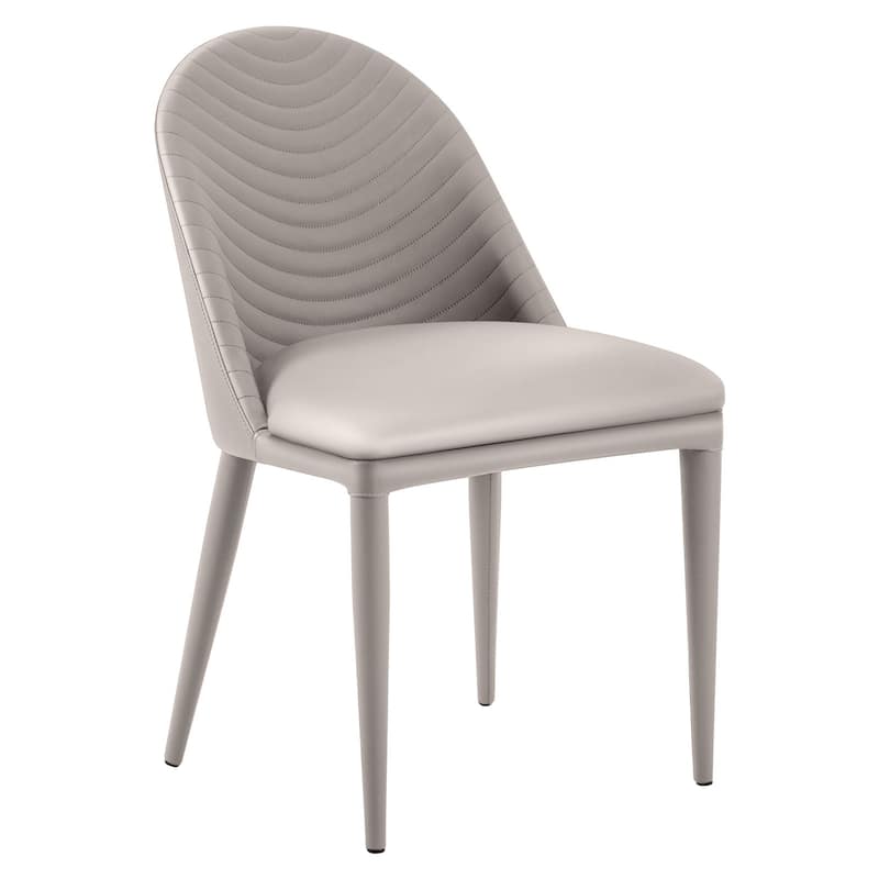 Fully Assembled Microfiber Leather Upholstered Dining Chairs, Set of 2 - 22.44"D x 18.5"W x 32.28"H