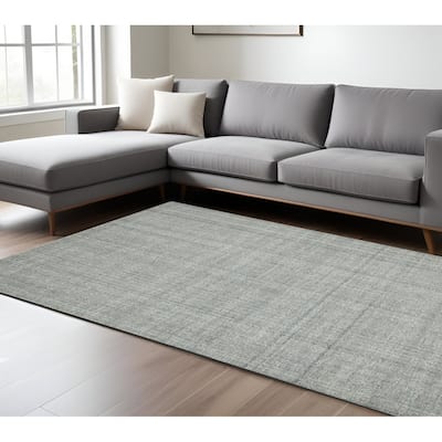 HomeRoots Plaid Transitional Rectangle Area Rug