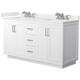 Option White / White Quartz Top / Brushed Nickel Hardware
