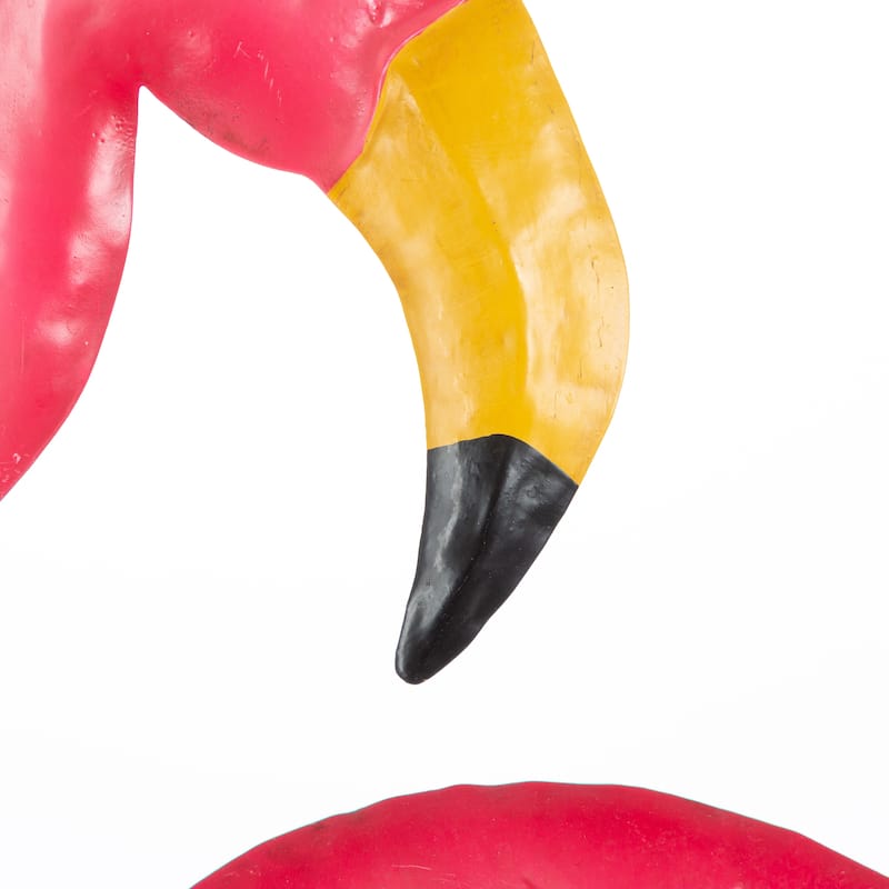 19.8 in Metal Flamingo Figurine Set of 2