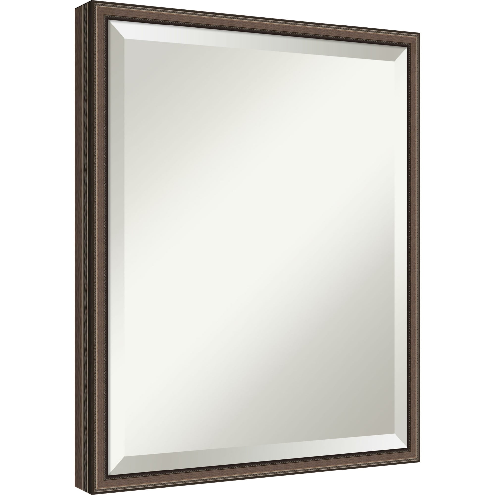 Cordelia Thin Beveled Wood Framed Bathroom Vanity Wall Mirror