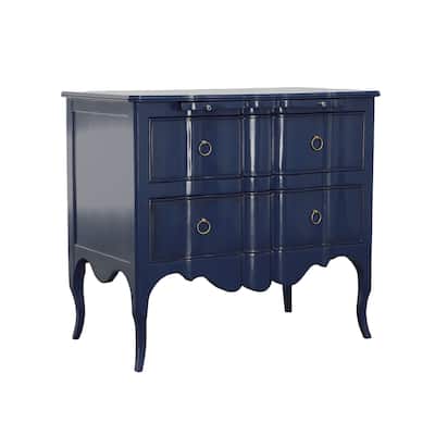 Delamar 40" 4-Drawer Storage Chest, Royal Blue