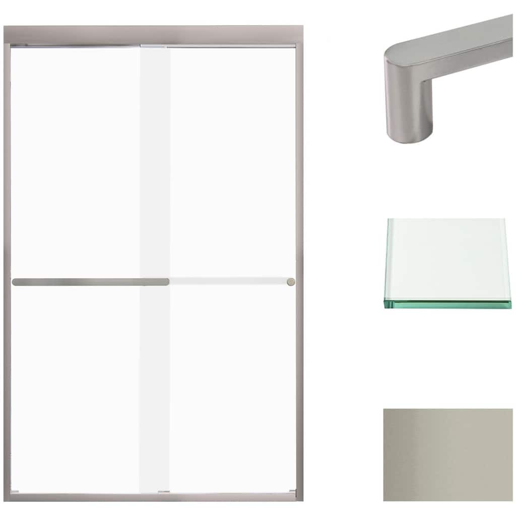 Transolid FBPT487608F-R 76" High x 47" Wide Bypass Frameless Shower