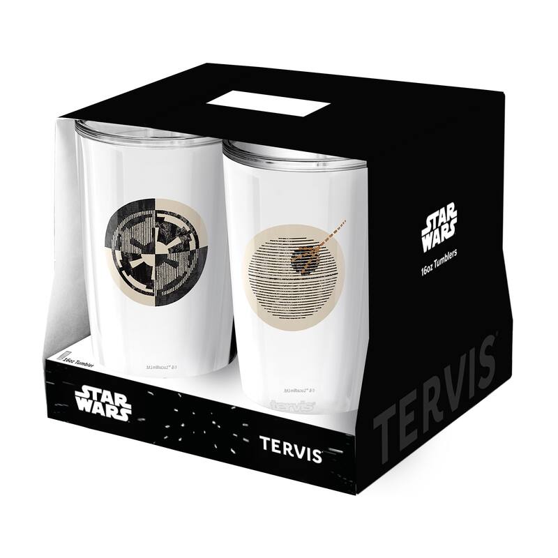Tervis Star Wars Insignia Collection Assorted Made in USA Double Walled Insulated Travel Tumbler, Classic - 16oz - 4pk