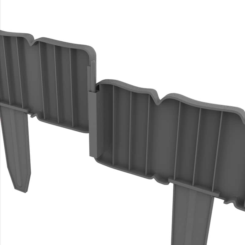 Garden Edging - 10-Piece Outdoor Decorative Flower Bed Border Set for Landscaping by Pure Garden