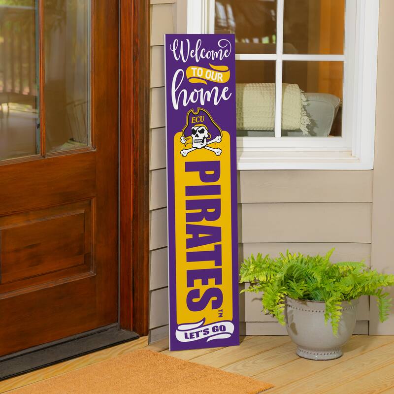 47" Double Sided Seasonal Porch Leaner, East Carolina University - 47" x 11.25"