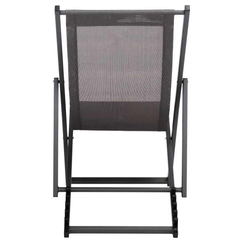 SAFAVIEH Outdoor Malaya Set of 2 Sling Chairs - 36" W x 22" D x 30" H - 36Wx22Dx30H