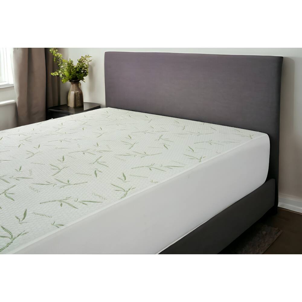 Twin Waterproof Rayon from Bamboo Deep Pocket Mattress Cover - White