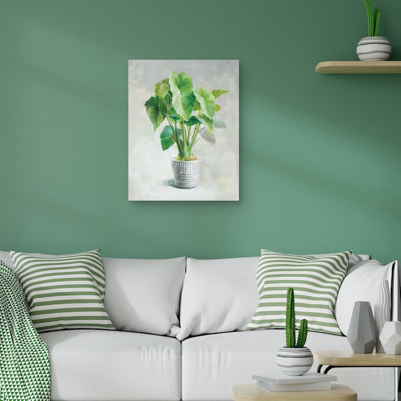 Greenhouse Palm I Crop by Danhui Nai Canvas Art Print