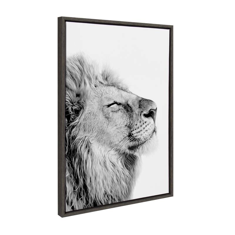 Kate and Laurel Sylvie Self Actualizing Lion Canvas by Amy Peterson