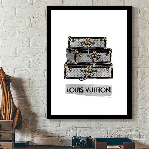 Fashion Travel Trunks - Framed Print - Multi-Color