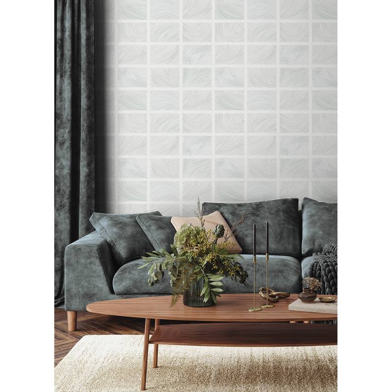 A-Street Prints Bronson Sterling Topography Wallpaper