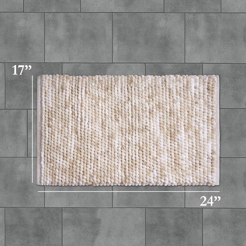 French Connection Space Dye Chunky Chenille Bath Rugs