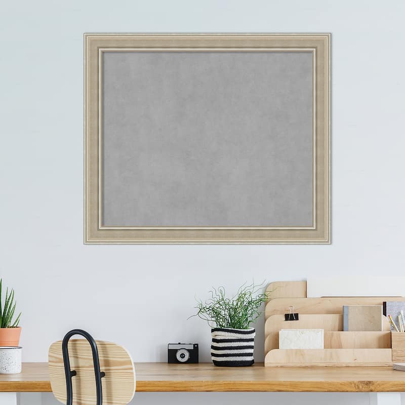 Amanti Art Mezzo Silver Framed Magnetic Board