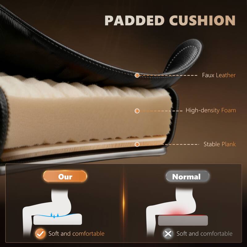 Vinsetto 7-Point Massage Office Chair High Back Executive Recliner - N/A