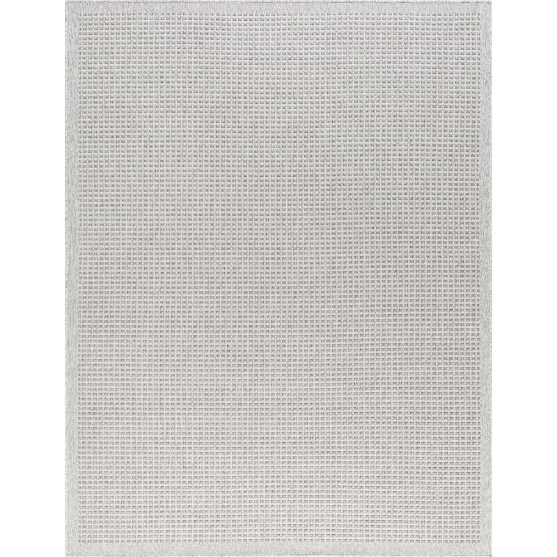 Dennis Coastal Windowpane Indoor/Outdoor Area Rug
