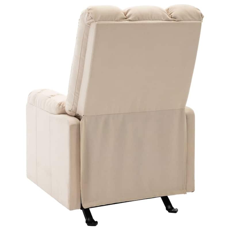 vidaXL Massage Recliner Electric Massaging Recliner Chair for Elderly Fabric - 28.1" x 38" x 39.6"