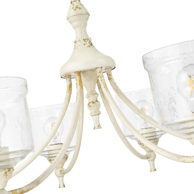Golden Lighting 0806-6 Keating 6 Light 34" Wide Chandelier