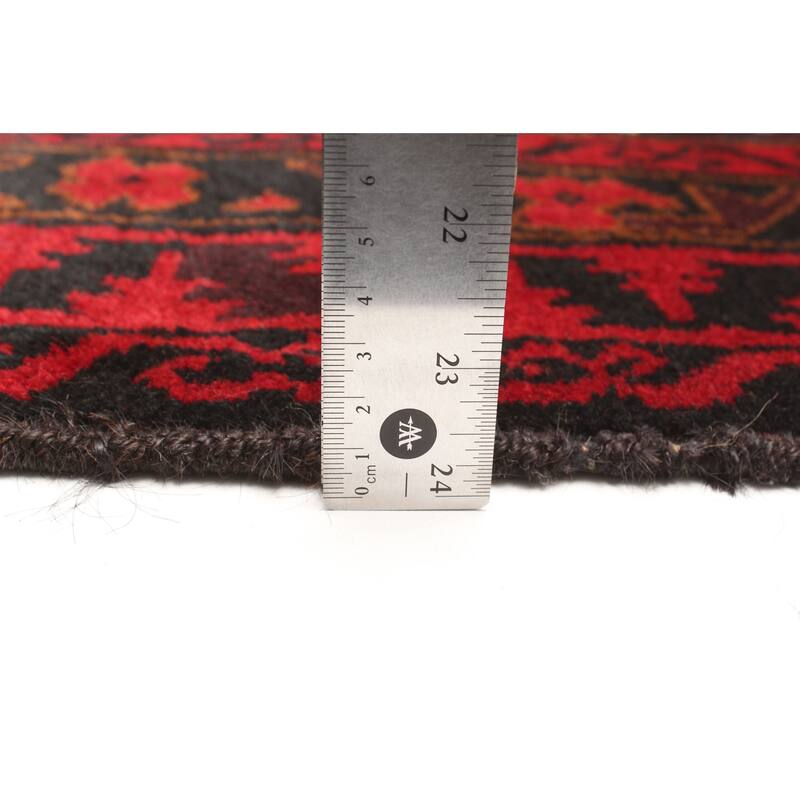 ECARPETGALLERY Hand-knotted Teimani Dark Navy Wool Rug - 3'4 x 5'7