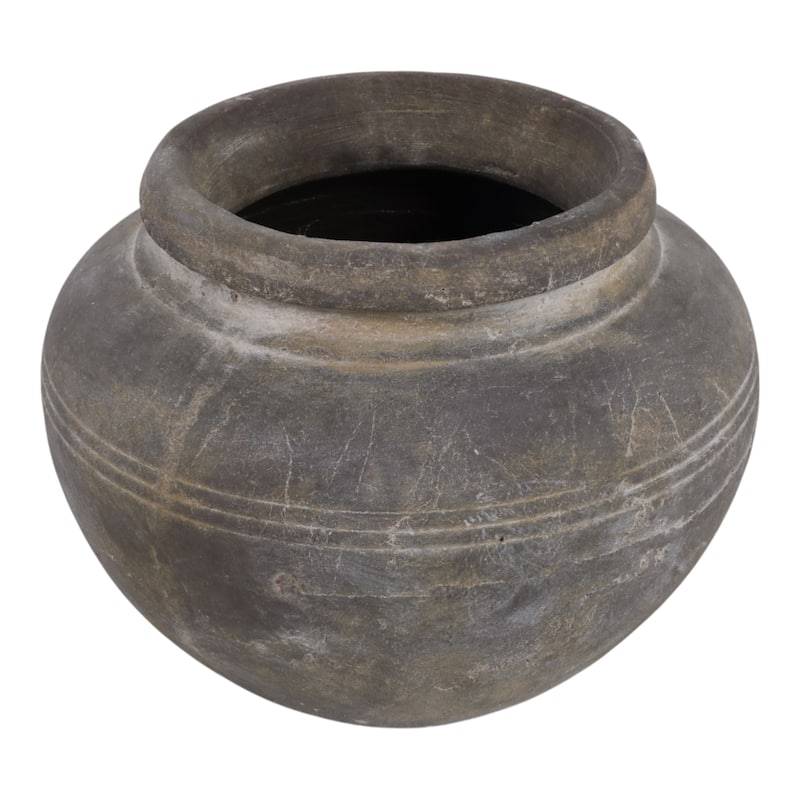 Pottery Decorative Vase Rustic Design for Home (Set of 2) - 9" Brown