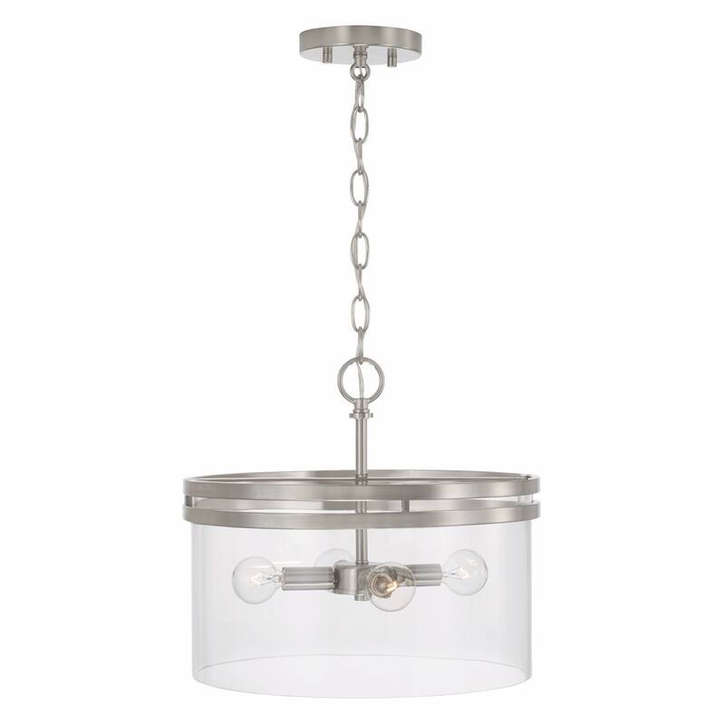 Fuller 4-light Convertible Semi-Flush/ Pendant