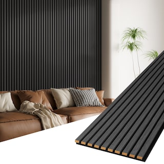 Art3d 16''x104'' Wood Slat Wall Paneling for Interior and Ceiling Decoration,Pack of 2 - N/A