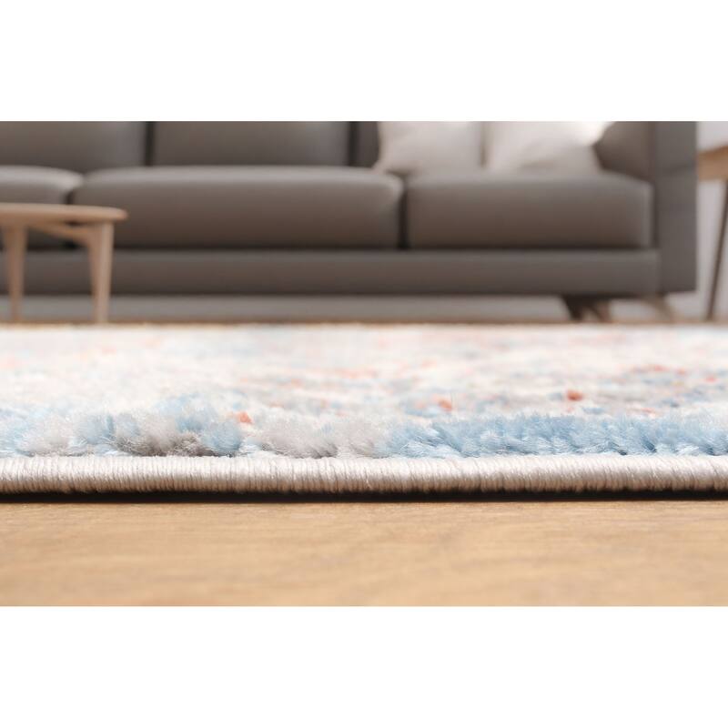 ECARPETGALLERY Machine Made Leila Ivory Area Rug