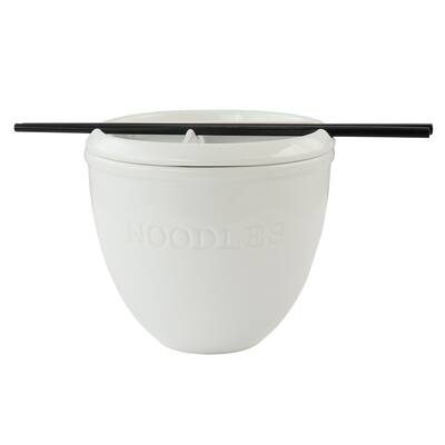 Noodle Bowl With Chopsticks & Lid - 6.25 Inch