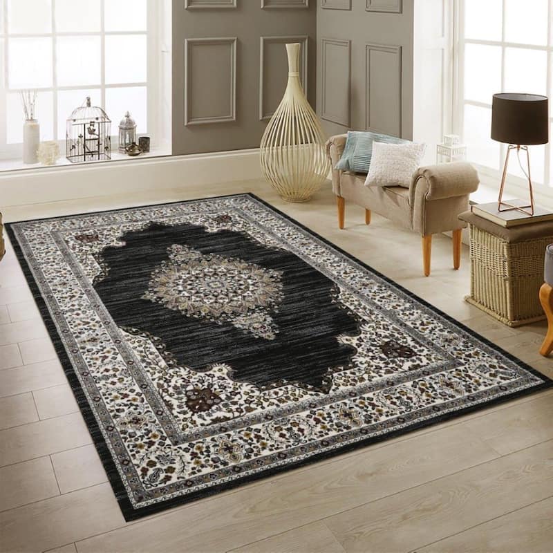 Master Collection Medallion Transitional Area Rug