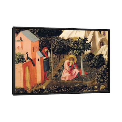 iCanvas "The Conversion Of St. Augustine (Musee Thomas-Henry)" by Fra Angelico Framed Canvas Print