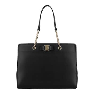 Ferragamo Vara Bow Smooth Leather Tote
